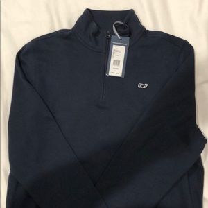 Vineyard Vines Jersey Navy 1/4 Zip top
